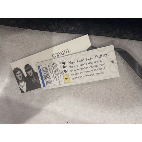 Rodarte women’s navy lace top size S new with tags RARE from Target collection y - Picture 3 of 4